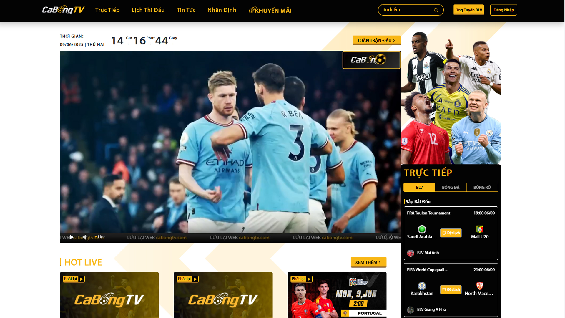 Giới Thiệu CaBong TV – Trải Nghiệm Xem Bóng Đá Online Không Quảng Cáo, Chất Lượng Cao, Miễn Phí
