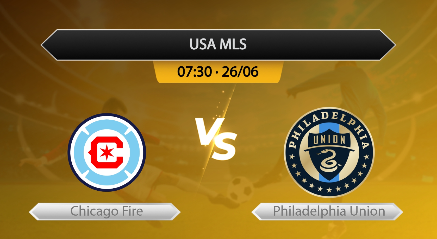 USA MLS Chicago Fire VS Philadelphia Union
