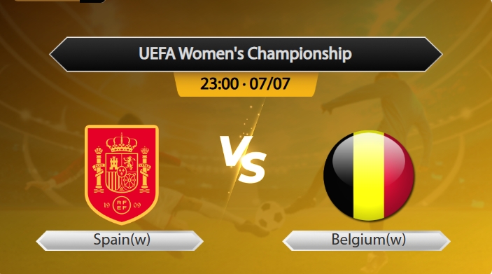 UEFA Women's Championship Spain(w) VS Belgium(w)