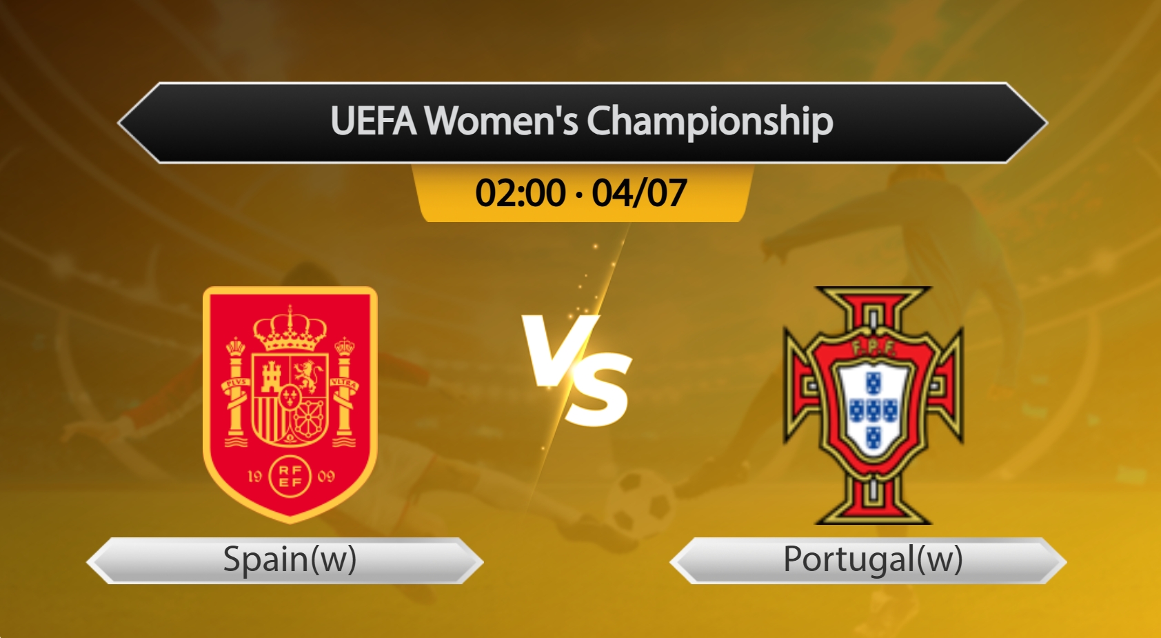 UEFA Women's Championship Spain(w) VS Portugal(w)
