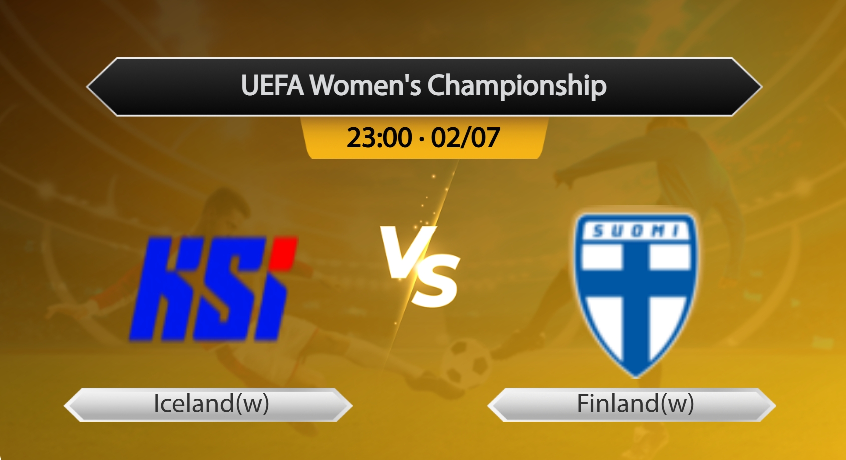 UEFA Women's Championship Iceland(w) VS Finland(w)