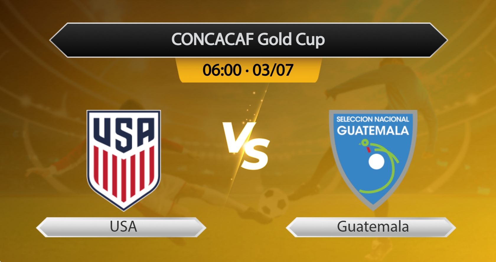CONCACAF Gold Cup USA VS Guatemala
