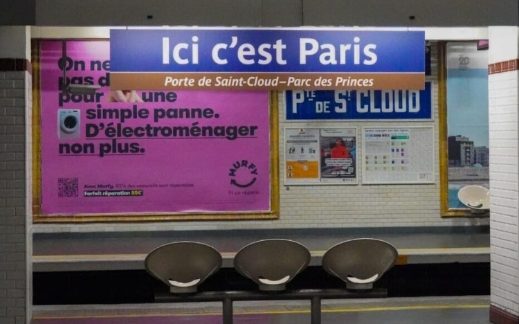 Ga tàu điện ngầm Paris đổi tên để tri ân Paris Saint-Germain trước thềm trận chung kết Champions League, thể hiện sự ủng hộ. - Kèo Nhà Cái